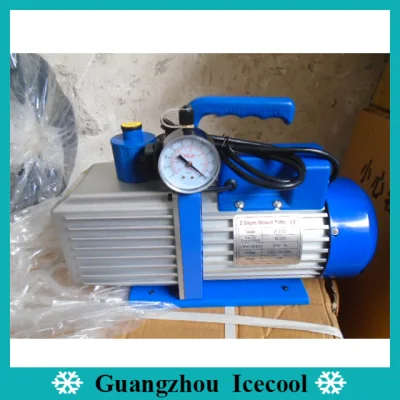 1HP Double Stage Vacuum Pump Vp2100 with Gauge and Valve for R410A/R407c