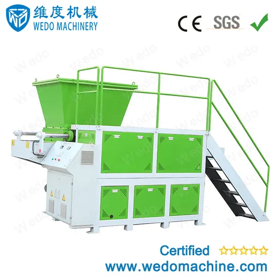 New Style PLC Control System Blow Molding with Waste All Kinds of Light Material Single Shaft Shredder Machine