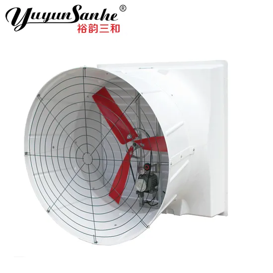 Poultry Farm Pig Swine House Fiberglass FRP Ventilation Cone Exhaust Fan Reinforced Wall Mounted Electrical Drive Blowers Air Cooling System